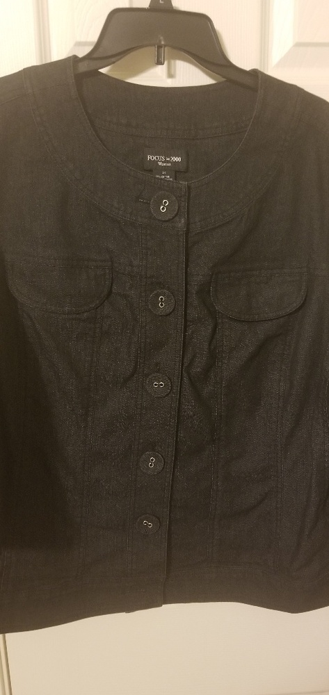 3/4 length dark denim Jacket
